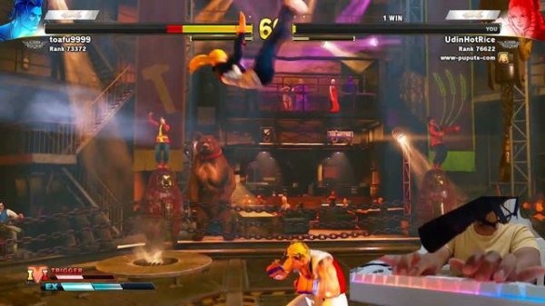 ASMR Keyboard Play Street Fighter V Fighting Game