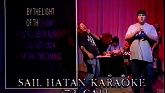 SAIL HATAN "Sweet Transvestite" (first and only live call in karaoke cable show) 11/20/04 смотреть онлайн