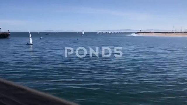 Timelapse Stearn's Wharf Santa Barbara California Sailboats