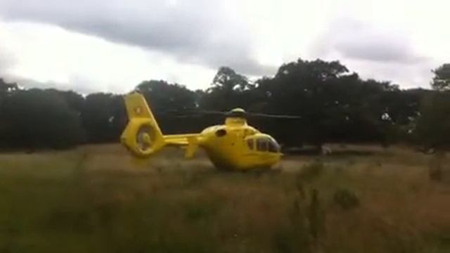 Martin Barr Air Lifted To Hospital