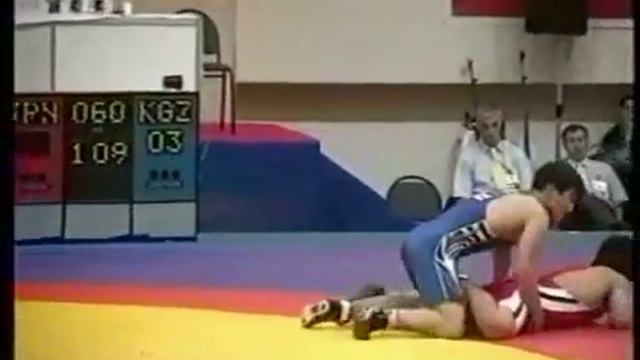 Спорт. Борьба греко-римская. Ринат Усупжанов-Коджи Матанаби (Япония). Чемпионат Азии-2004.
