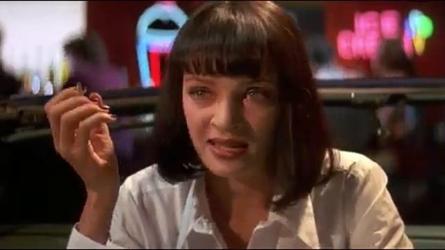 Винсент и Миа приходят в клуб Тощий Заяц - Криминальное чтиво (1994) смотреть онлайн