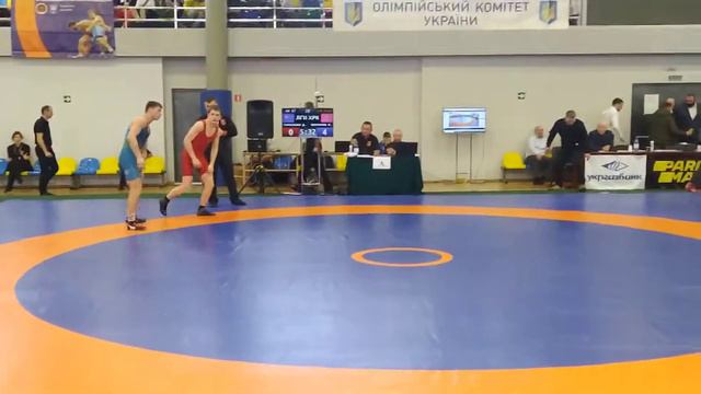 Никита Хохлачёв 1 схватка в 67 кг ЧУ смотреть онлайн