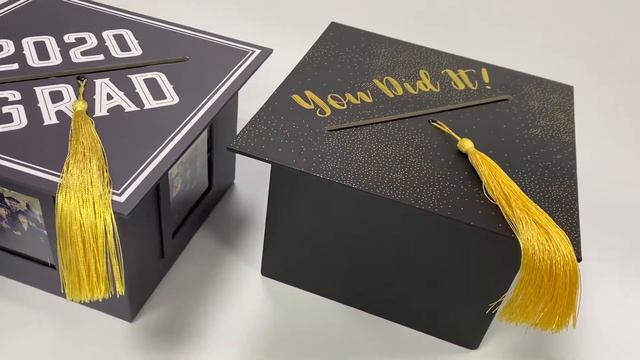 Premium paper boxes with side pockets and photo window for photo albums of graduation. смотреть онлайн