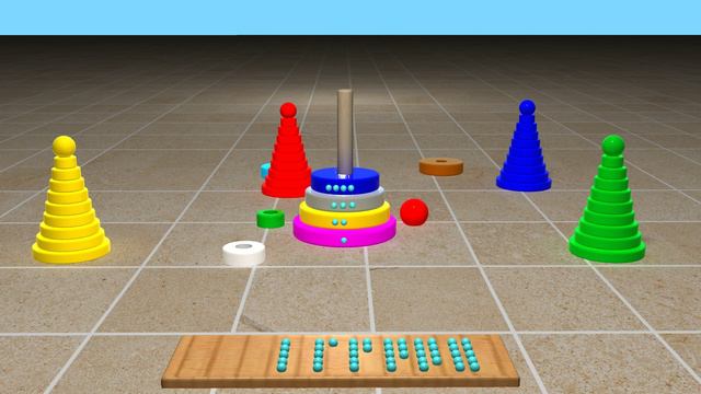Учимся считать | Учим ЦВЕТА | Разноцветные ПИРАМИДКИ | обучающее видео #учимцвета #учимсясчитать смотреть онлайн