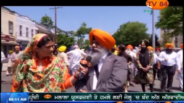 Nagar Kirtan Commemorating Guru Arjan Dev Ji's Martyrdom at Sikh Center Flushing, New York. Part.1 смотреть онлайн