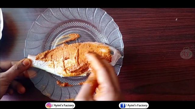 Tawa Fish ( Red Snapper Fish ) | Ayini's factory #16 | Restaurant style fish fry смотреть онлайн