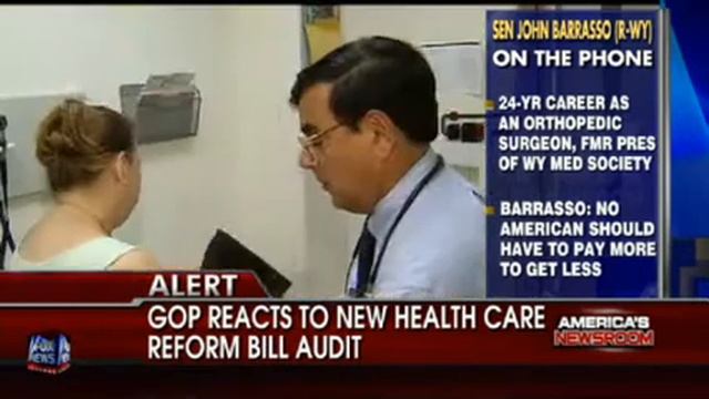 Senator John Barrasso On The Pricewaterhouse Coopers Report On Senate Version Of ObamaCare