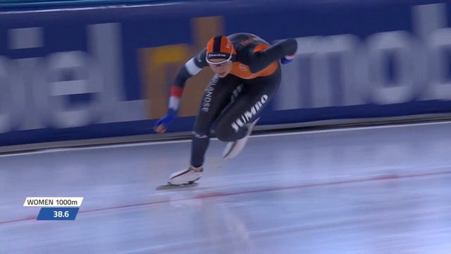 Jutta LEERDAM (NED) | Winner | 1000m W | Stavanger | #SpeedSkating смотреть онлайн