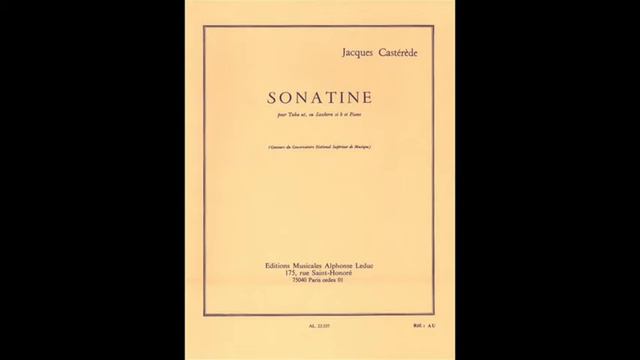 Castérède: Sonatine 2nd Mov (A=440) 