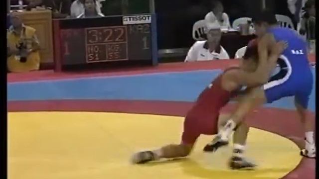 Спорт. Борьба. Ассет Иманбаев (Казахстан) Бусан-2002 (Финал 55 кг).