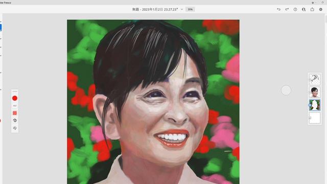 【Adobe Fresco】日髙のり子さんを描いてみた。【油彩・油絵】　I painted Noriko Hidaka. [Oil painting] смотреть онлайн