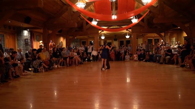 Ana Padron & Diego Blanco at Stowe Tango Music Festival dancing to Pancho Navarro on guitar смотреть онлайн