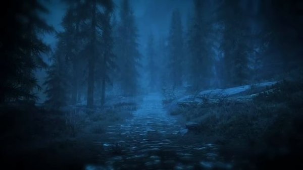 Skyrim Ambient Music - Night Rain Ambiance