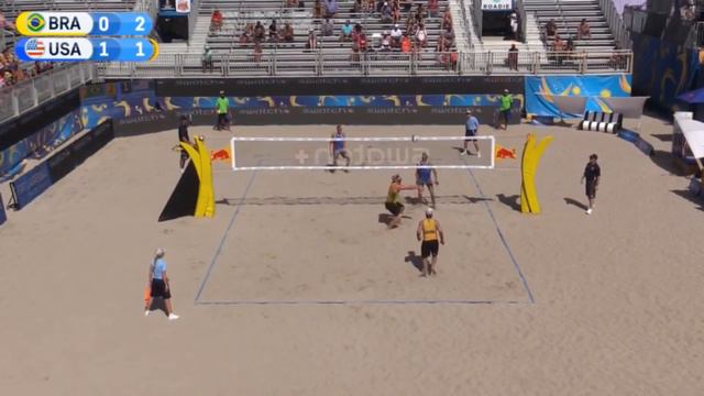 Alison/Bruno Schmidt vs Brunner/Patterson Fort Lauderdale major WORLD TOUR 5 star Pool C смотреть онлайн