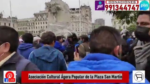 ÁGORA PUPULAR DE LA PLAZA SAN MARTIN FUERON AGR3DIDO POR SERENAZGO DEL ALCALDE DE LIMA JORGE MUÑOZ смотреть онлайн