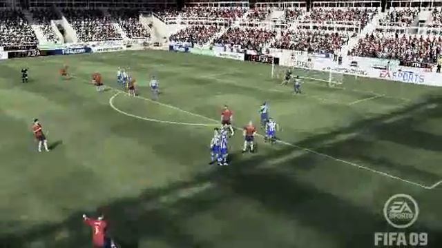 Golazo de falta Riise FIFA 09 смотреть онлайн