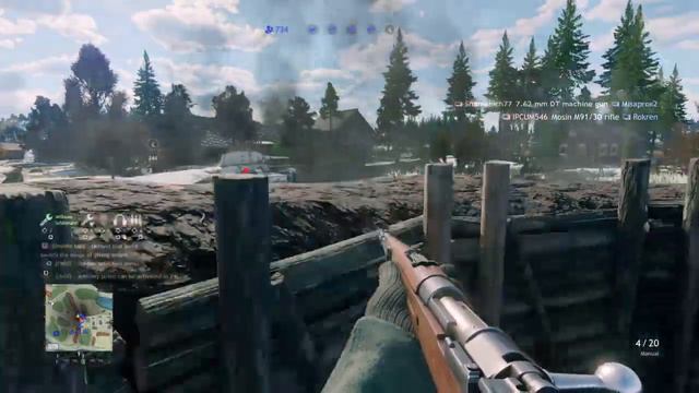 Destroying enemy tank support in Enlisted смотреть онлайн