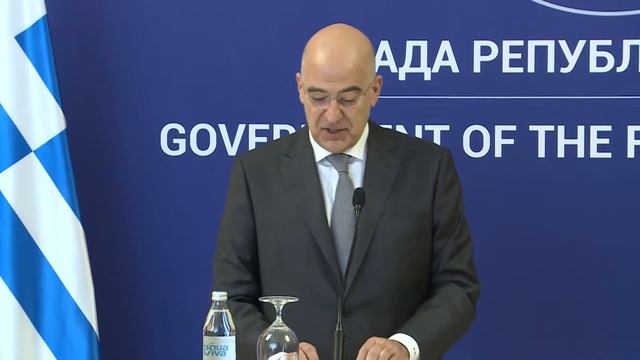 Beograd, Nikos Dendias Ministar Spoljnih Poslova Grcke, O Poseti Grcke Delegacije