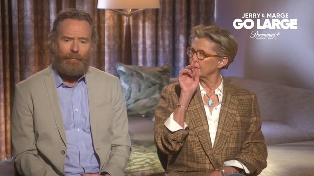 Bryan Cranston and Annette Bening Talk 'Charming' Film 'Jerry and Marge Go Large' смотреть онлайн