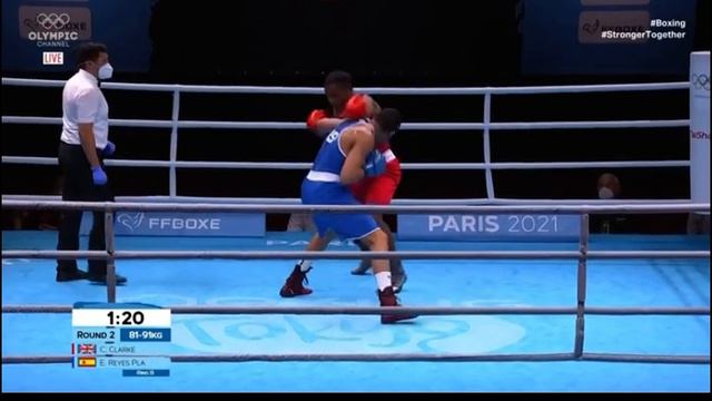 91kg Enmanuel Reyes Pla (ESP) Vs Cheavon Clarke (ENG) Semi Finals European Games смотреть онлайн