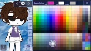trying to make Michael Myers in gacha club for y'all T-T