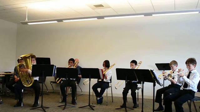 Blanchard Memorial Elementary Brass Ensemble MICCA 2016 - His Rest by Giles Farnaby смотреть онлайн