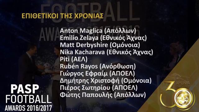 PASP FOOTBALL AWARDS 2016 17 Teaser Επιθετικοί смотреть онлайн