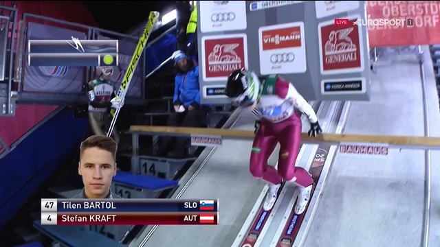 Stefan Kraft vs Tilen Bartol oberstdorf 2016 4 hills tournament смотреть онлайн