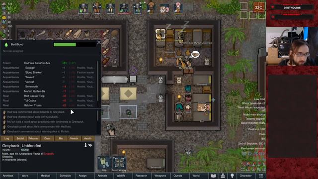 Eradicating Rare Tigers - Rimworld AvP: Bad Blood #6 смотреть онлайн