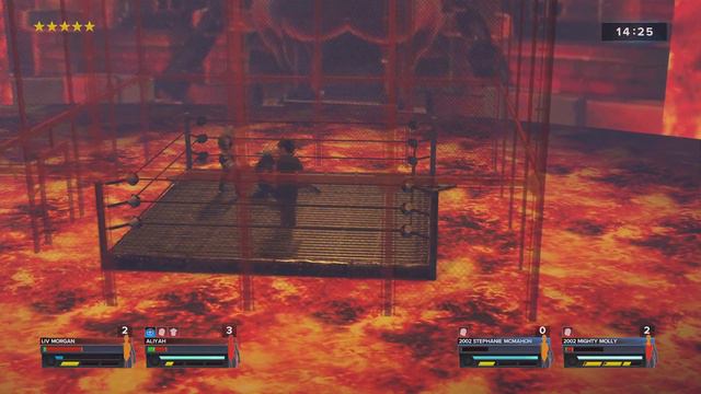 ALIYAH & LIV MORGAN VS 2002 STEPHANIE MCMAHON & 2002 MIGHTY MOLLY (HELL IN A CELL IRONMAN TAG) смотреть онлайн