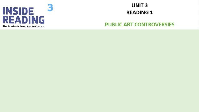 Unit 3 Reading 1 Public Art Controversies смотреть онлайн