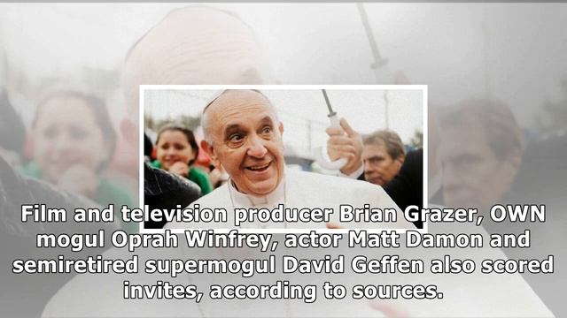 Pope francis invites oprah, ari emanuel to the vatican смотреть онлайн