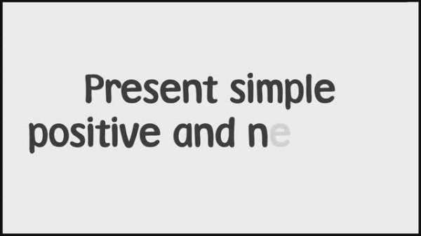 Harmonize Starter - Grammar: Present Simple positive and negative (Unit 4)