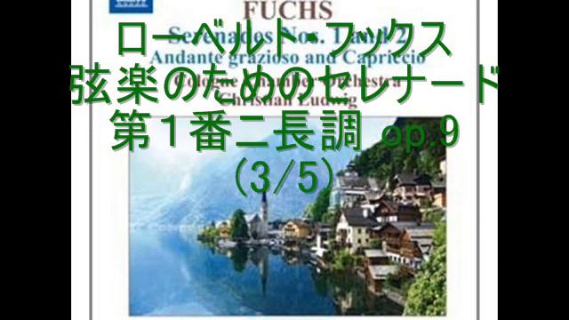ローベルト・フックス：弦楽のためのセレナード第１番ニ長調Op.9 (3/5) смотреть онлайн