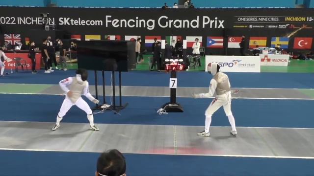 2022 145 T64 21 M F Individual Incheon KOR GP 7 HAMZA EGY vs IM KOR смотреть онлайн