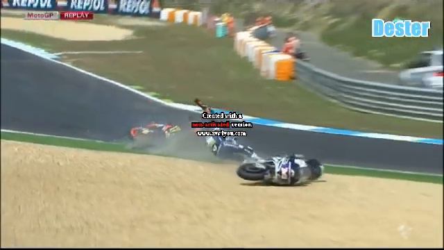 Motogp 2012 Caida de Eduards Y Randy De Puniet смотреть онлайн