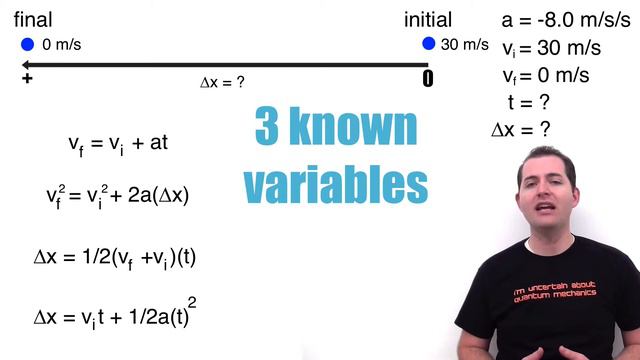 Solving Kinematic Equations with Constant Acceleration смотреть онлайн