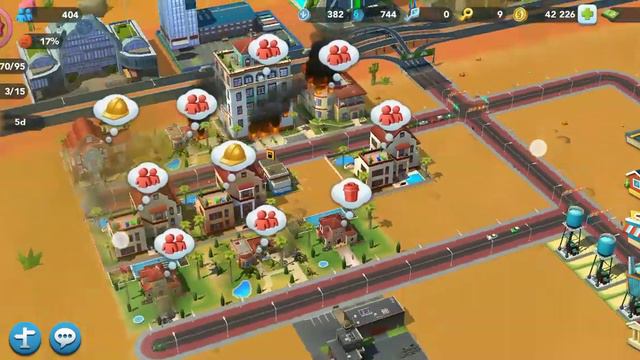SimCity mobile - Burning buildings смотреть онлайн