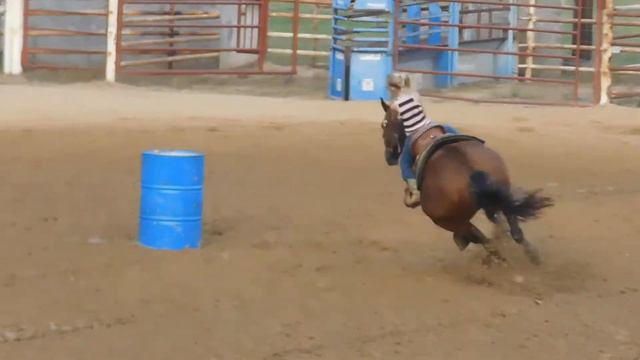 6 Year old Marshall, Texas Barrel Racer Kindall Harrell смотреть онлайн