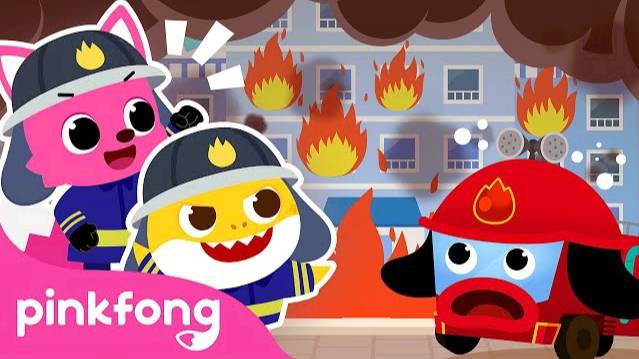 Veo, Veo with Fire Truck | Rescue the Town | Car Video | Pinkfong Car Story for Kids смотреть онлайн