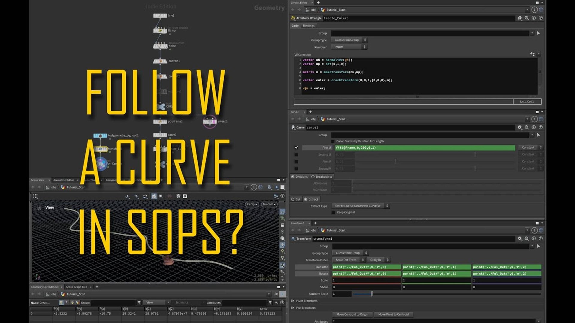 Follow a curve in SOPS Houdini Quick Tip
Путь по кривой в SOPS Houdini Быстрый совет смотреть онлайн