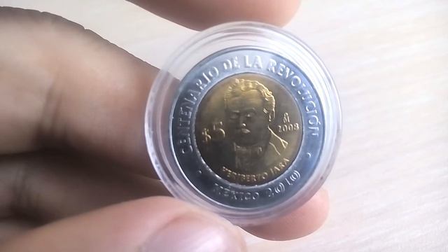 Биметаллические монеты Мексика 5 песо 2008 (516) Эриберто Хара смотреть онлайн