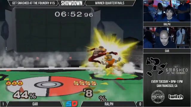 Get Smashed At The Foundry #15 - Winner Quarters: GaR (Sheik) V Ralph (Falco)