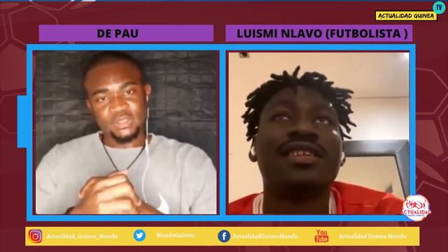 ENTREVISTA A LUISMI NLAVO, INTERNACIONAL CON LA SELECCION NACIONAL DE GUINEA ECUATORIAL смотреть онлайн