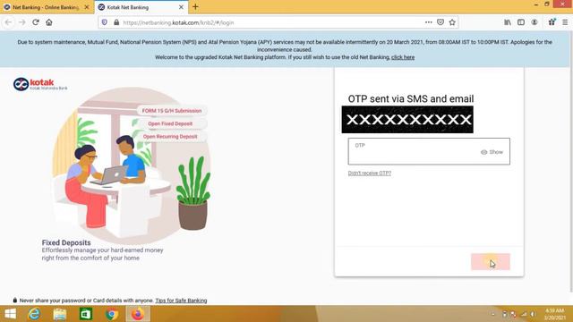 Change Kotak Mahindra Bank NetBanking Login Password | Forgot Kotakbank Netbanking Login Password