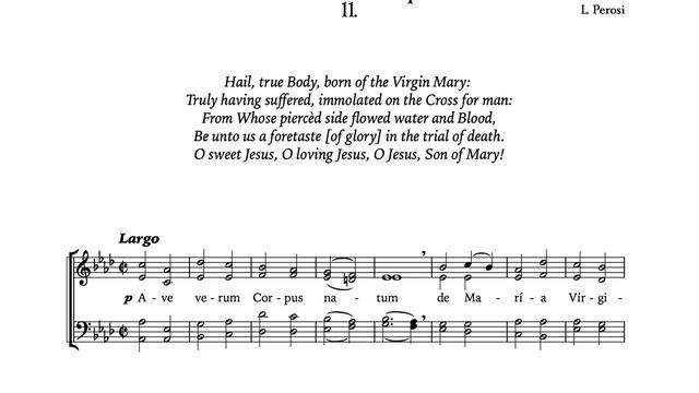 Ave Verum Corups – L. Perosi смотреть онлайн