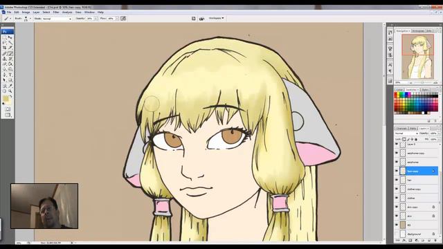 Coloring Chii from the anime Chobits смотреть онлайн