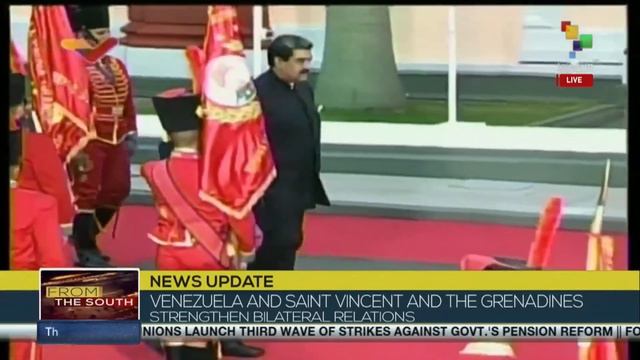 Saint Vincent and the Grenadines’ PM arrive to Venezuela смотреть онлайн