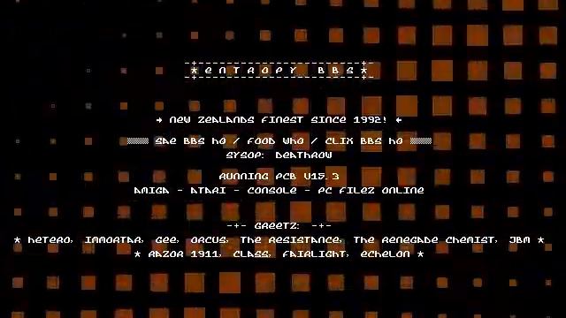 Razor 1911 - Entropy BBS (Amiga Crack Intro) смотреть онлайн